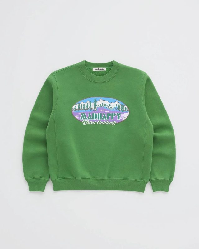 Green Madhappy Great Outdoors Crewneck