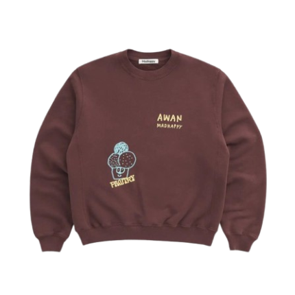 Madhappy AWAN Fleece Crewneck Coffee