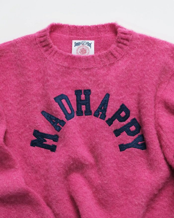 Madhappy Arch J. Press Shaggy Dog Crewneck Pink