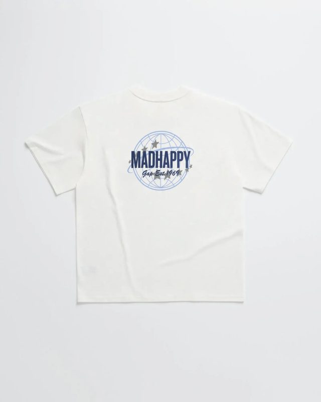 Madhappy Gap Globe Pocket T-shirt White