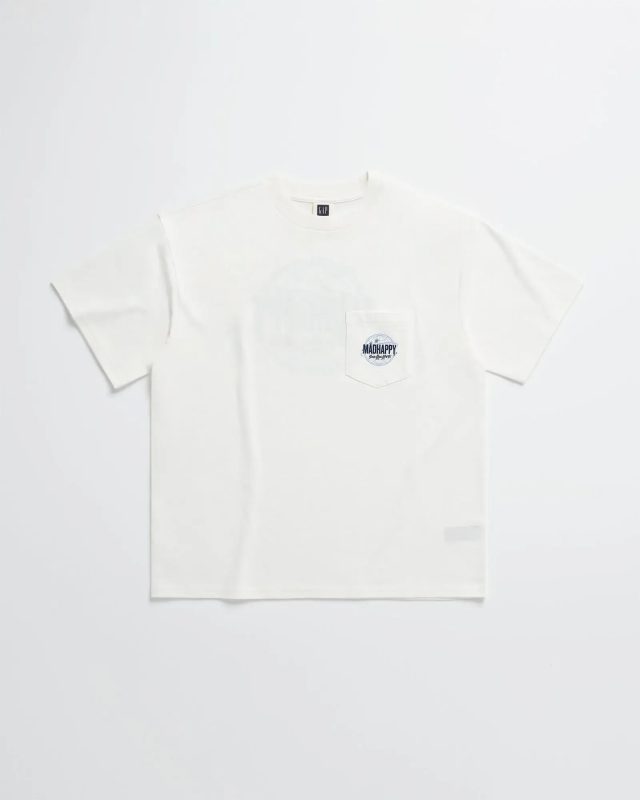 Madhappy Gap Globe Pocket T-shirt White