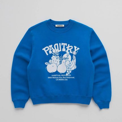 Madhappy Pantry Friends Fleece Crewneck Blue