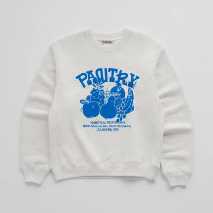 Madhappy Pantry Friends Fleece Crewneck Blue