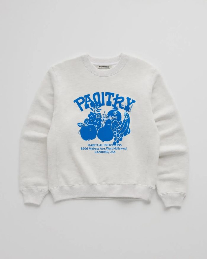 Madhappy Pantry Friends Fleece Crewneck Blue