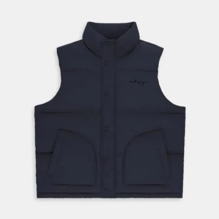 Navy Madhappy Cozy Puffer Vest