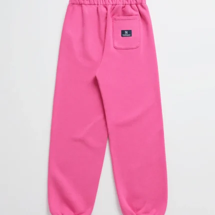 Pink Madhappy Yankees Embroidered Fleece Sweatpants