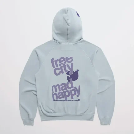 Blue Ice Madhappy Freecity Togetherforever Zip Up Hoodie