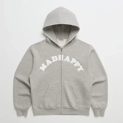 Madhappy Eyelet Cooper Fleece Zip Up Hoodie