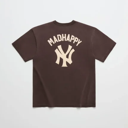 Dark Coffee Madhappy Yankees Washed Heavyweight Tee