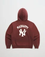 Garnet Madhappy Yankees Washed Fleece Hoodie