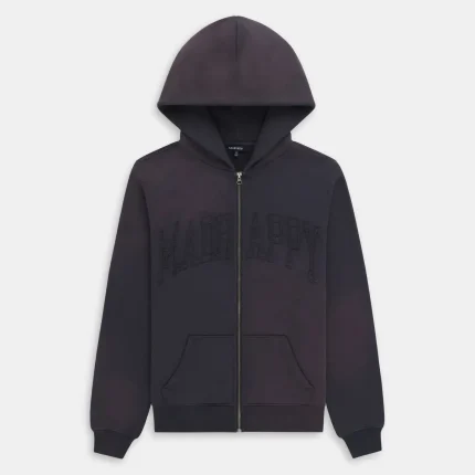 Madhappy Appliqué Fleece Zip Up Hoodie