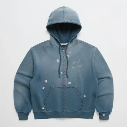Madhappy Crystal Flower Zip Up Hoodie