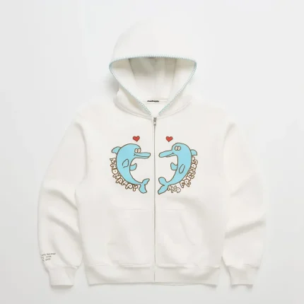 Madhappy & Friends Dolphin Fleece Zip Up Hoodie