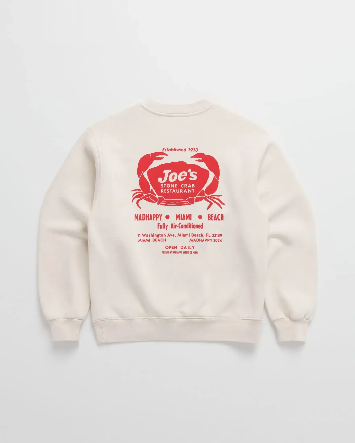 Madhappy Joe’s Stone Crab Midweight Crewneck Madhappy Joe’s Stone Crab Midweight Crewneck