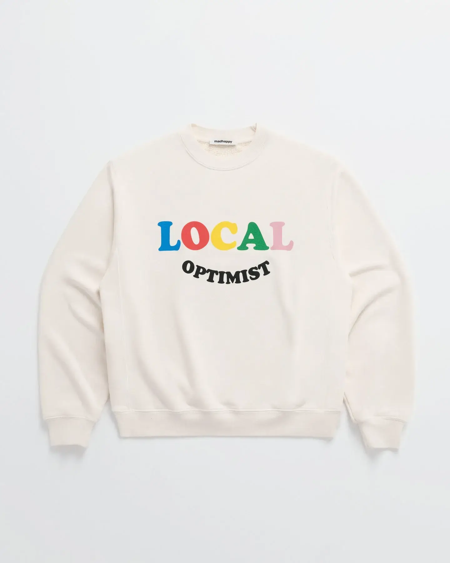 Madhappy Local Optimist Fleece Crewneck Madhappy Local Optimist Fleece Crewneck