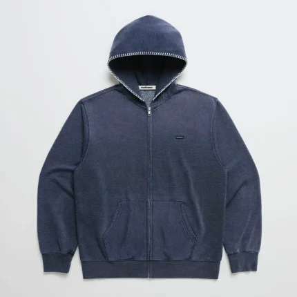 Light Grey Heather Madhappy Lightweight Zip Up Hoodie