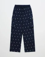 Navy Madhappy Yankees Flannel Boxer Pant
