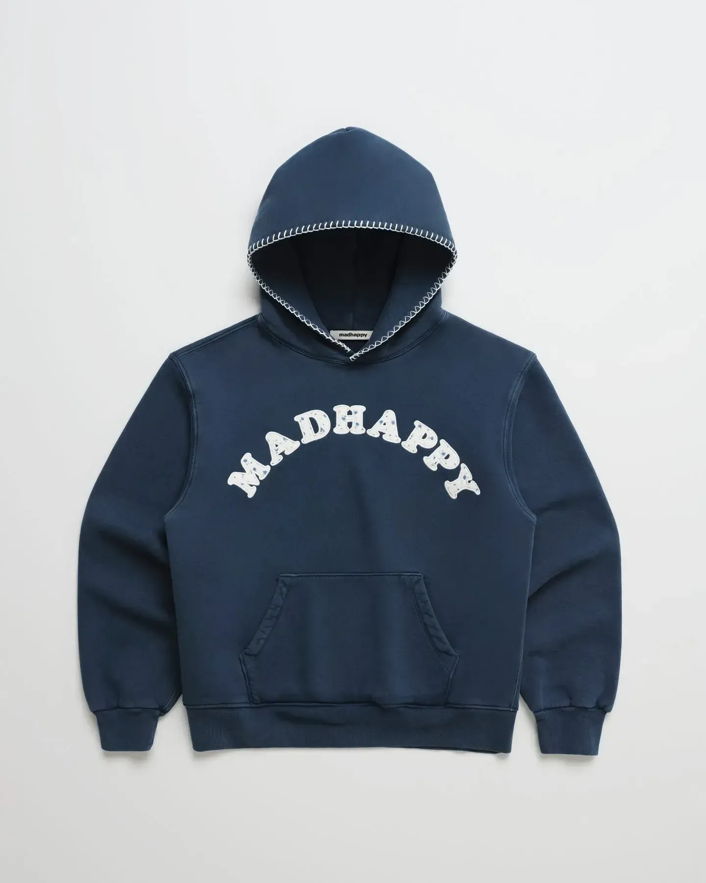 Madhappy Blue Ditsy Cooper Fleece Hoodie Madhappy Blue Ditsy Cooper Fleece Hoodie