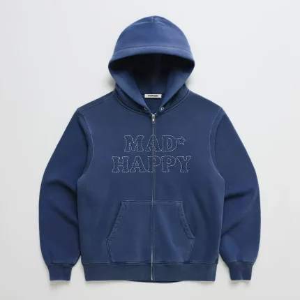 Madhappy Cooper Star Thermal Fleece Zip Up Hoodie